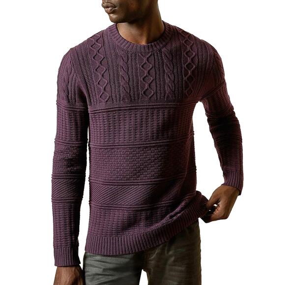 Ted Baker Mens Fisherman Sweater Cable Knit Coastal Preppy Old Money Ivy League - Picture 1 of 9